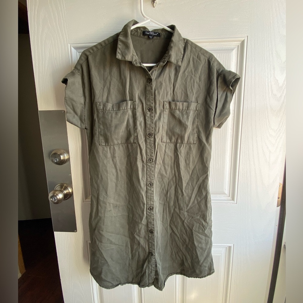 Army green utility dress